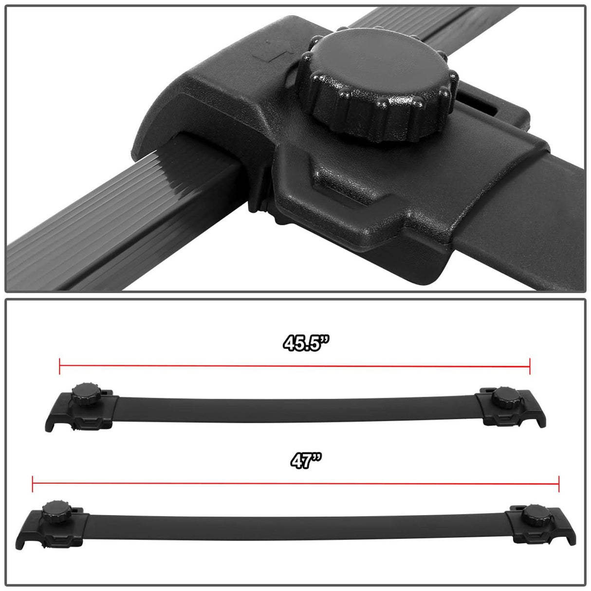 2015-2019 Jeep Renegade Roof Rack Cross Bars Aluminum