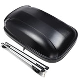 Universal Roof Rack Cross Bars + Cargo Box Set - 120CM Black