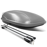 Universal Roof Rack Cross Bars + Cargo Box 120CM Gray