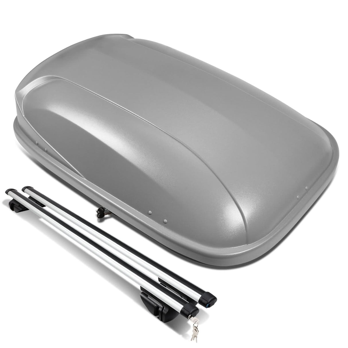 Universal Roof Rack Cross Bars + Cargo Box 120CM Gray