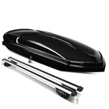 Universal Roof Rack Cross Bars + Cargo Box 135CM Black