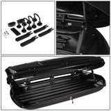 Universal Roof Rack Cross Bars + Cargo Box 135CM Black