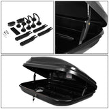 Universal Roof Rack Cargo Box - 133CM 330L 110 LBS - Texture Black