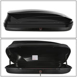 Universal Roof Rack Cargo Box 330L 133cm - Glossy Black