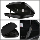Universal Roof Rack Cargo Box 330L 133cm - Glossy Black