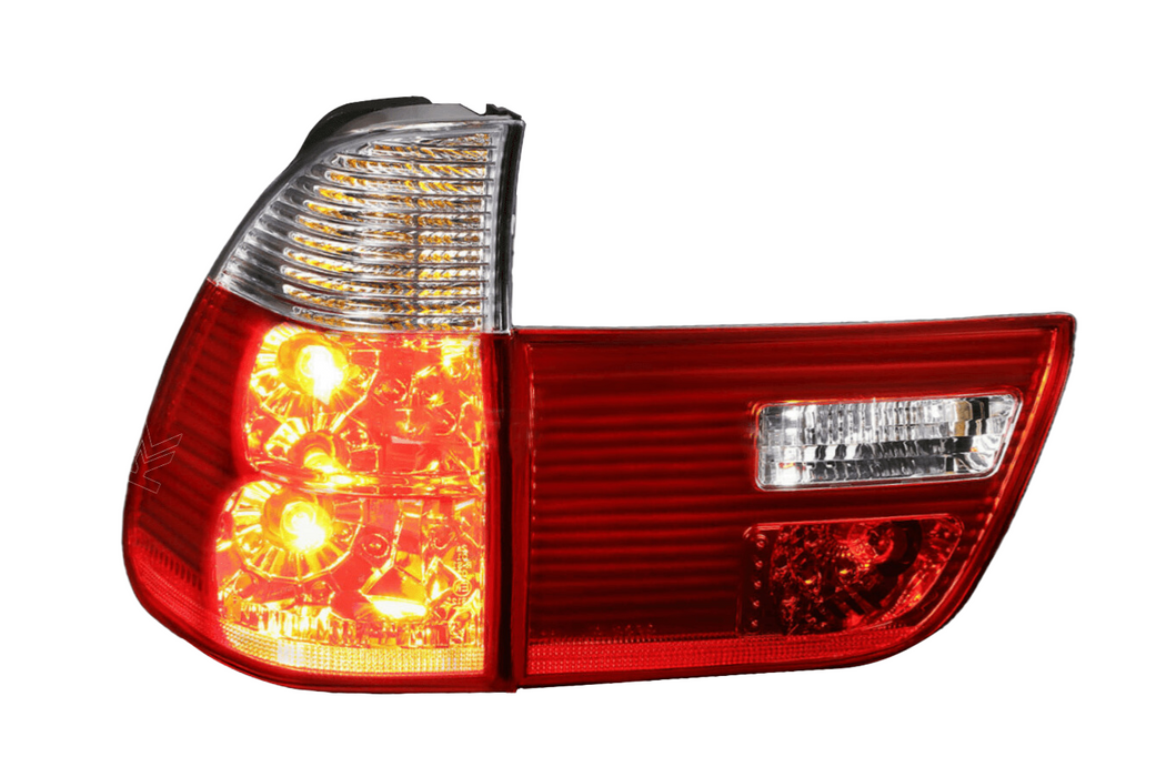 BMW X5 Red OEM Style Tail Lights (00-06)