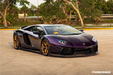 2011-2016 Lamborghini Aventador Style Carbon Fiber Side Skirts Carbonado (DM) Fits: LP700 Coupe and Roadster