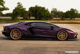 2011-2016 Lamborghini Aventador Style Carbon Fiber Side Skirts Carbonado (DM) Fits: LP700 Coupe and Roadster