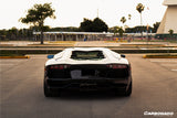 2011-2016 Lamborghini Aventador Style Carbon Fiber Rear Diffuser Lip Carbonado (DM) Fits: LP700 Coupe and Roadster