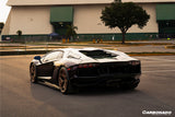 2011-2016 Lamborghini Aventador Style Carbon Fiber Rear Diffuser Lip Carbonado (DM) Fits: LP700 Coupe and Roadster