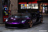 2011-2016 Lamborghini Aventador Style Carbon Fiber Front Lip Carbonado (DM) Fits: LP700 Coupe and Roadster