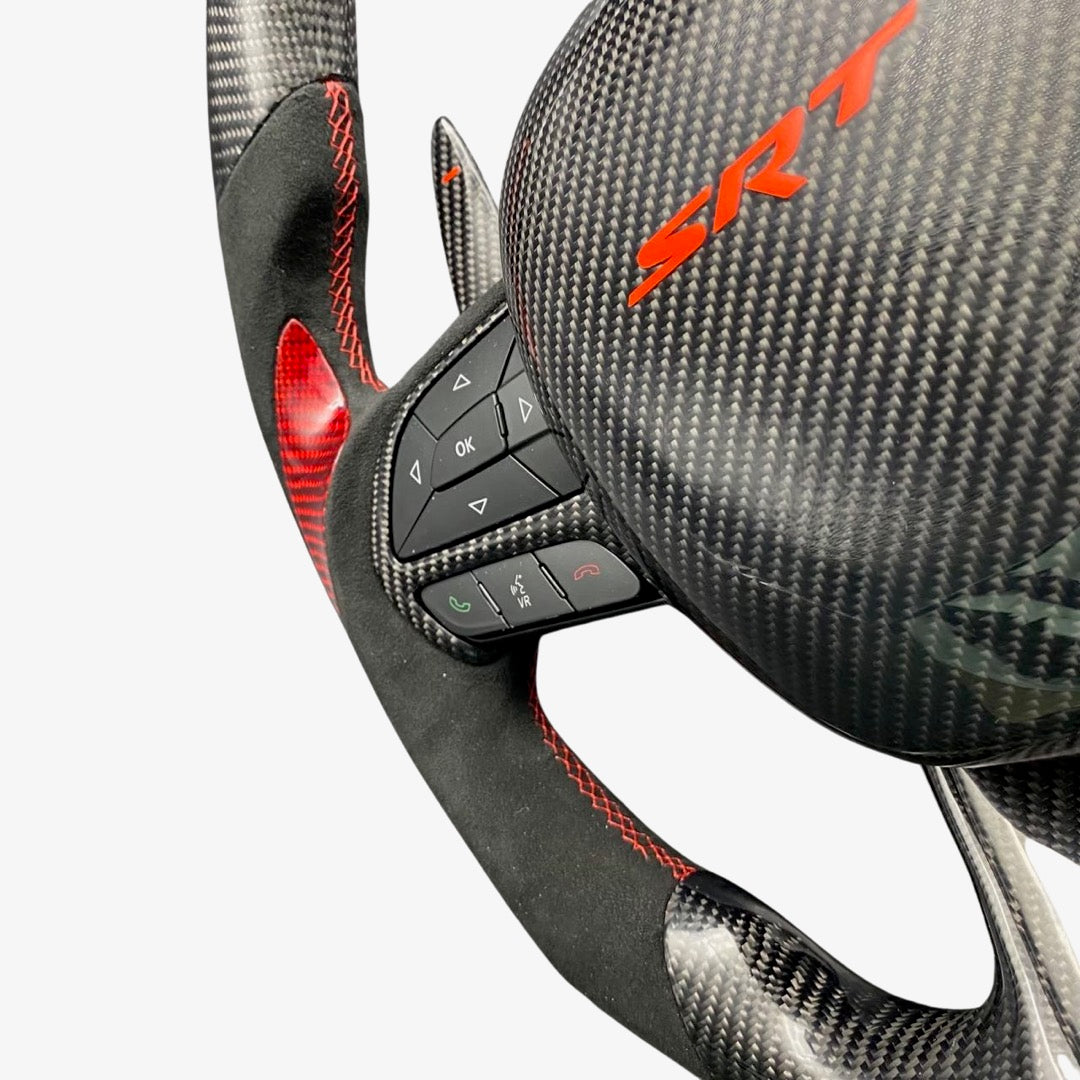 2015-2024 Dodge Charger Custom Carbon Fiber Steering Wheel