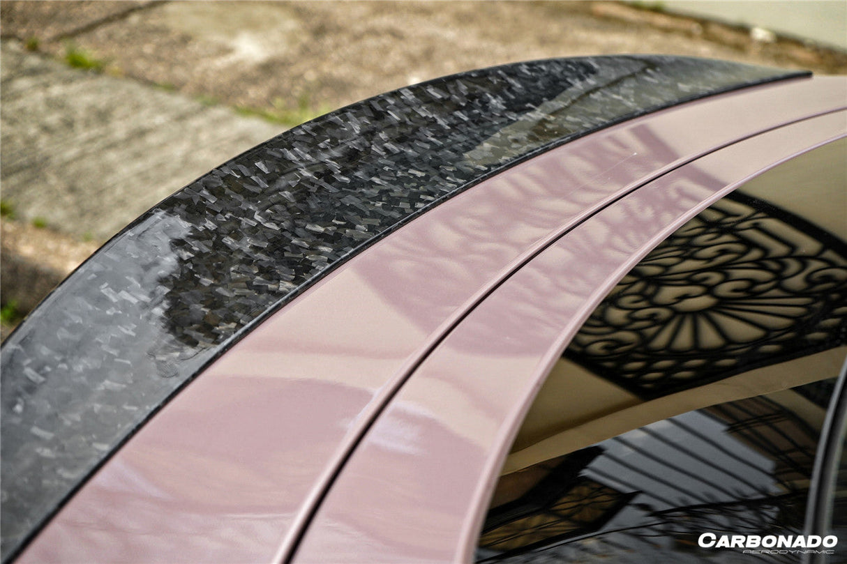 2020-2024 Porsche Taycan 4 4S GTS TURBO OD Style DRY Carbon Fiber Trunk Spoiler | Fits 4, 4S, GTS, Turbo, Turbo S
