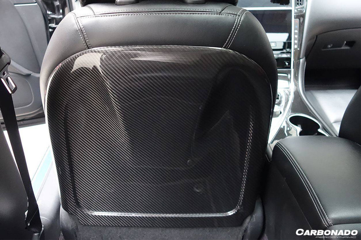 2014-2017 Infiniti Q50 Sedan OEM Style Dry Carbon Fiber Seat back Replacement