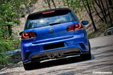 2010-2013 Volkswagen Golf 6 R20 GTI Rz Style Rear Bmper (Mid Exhaust)