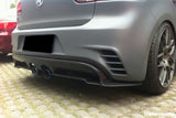 2010-2013 Volkswagen Golf 6 R20 GTI Rz Style Rear Bmper (Mid Exhaust)