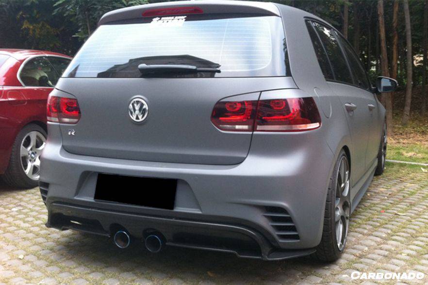 2010-2013 Volkswagen Golf 6 R20 GTI Rz Style Rear Bmper (Mid Exhaust)