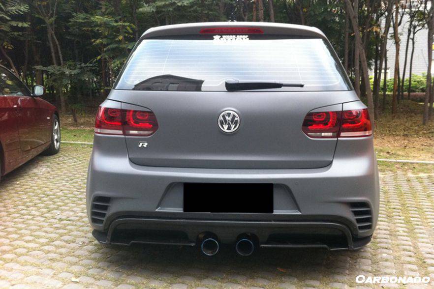 2010-2013 Volkswagen Golf 6 R20 GTI Rz Style Rear Bmper (Mid Exhaust)