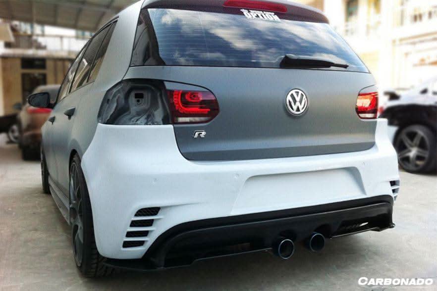 2010-2013 Volkswagen Golf 6 R20 GTI Rz Style Rear Bmper (Mid Exhaust)