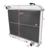 Spec-D Aluminum Radiator Chevy / GMC CK Truck (1963-1966) Triple 3 Row Core w/ Trans Cooler