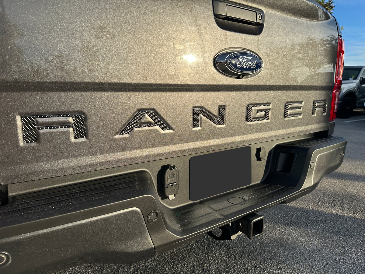 Tailgate Letter Inserts Fits 2019-2023 Ford Ranger