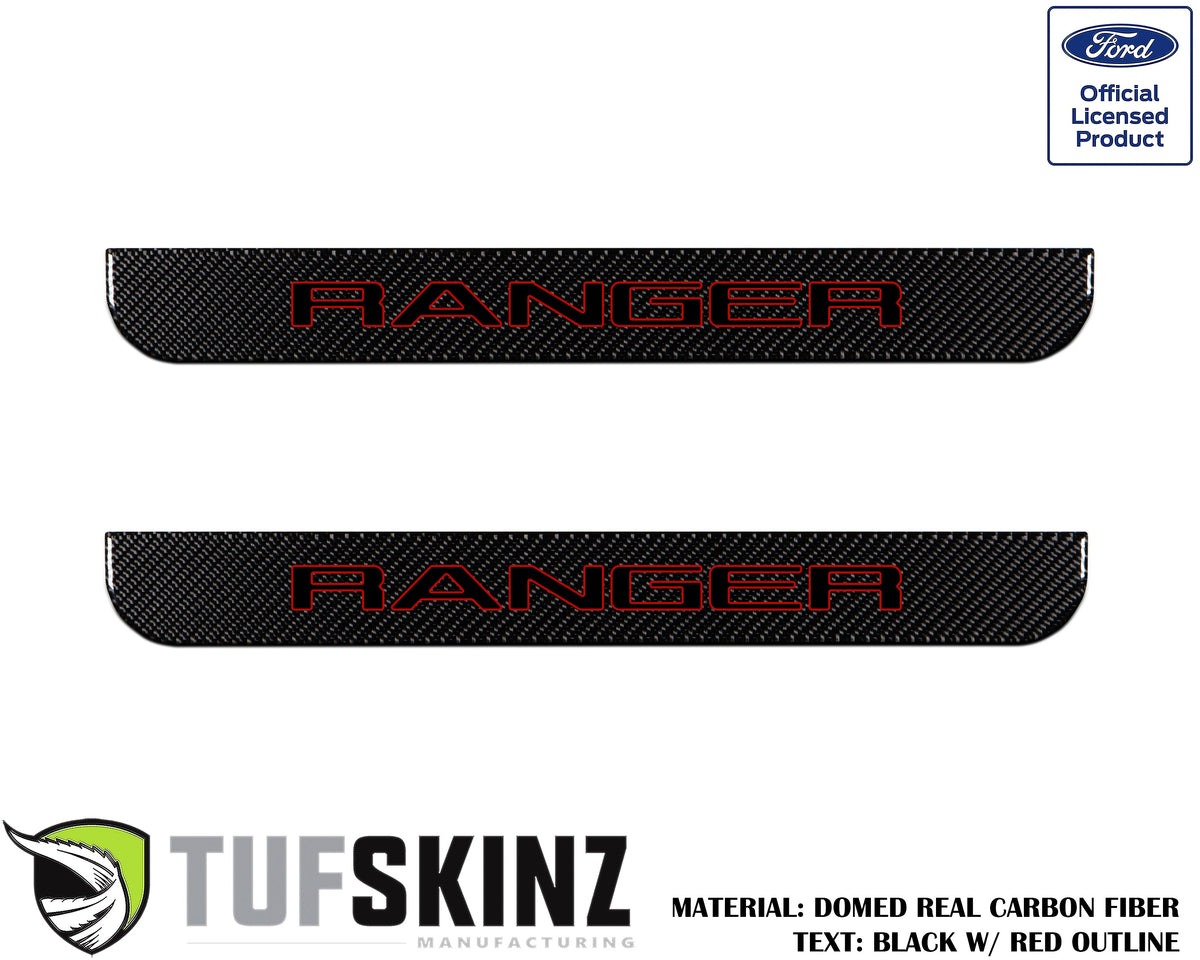 Door Sill Protection Overlays (Domed) 2019-2023 Ford Ranger