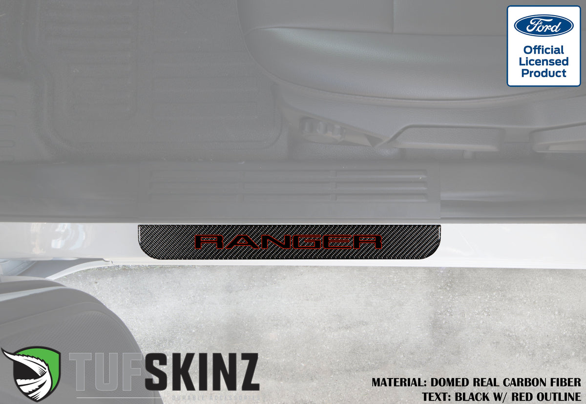 Door Sill Protection Overlays (Domed) 2019-2023 Ford Ranger