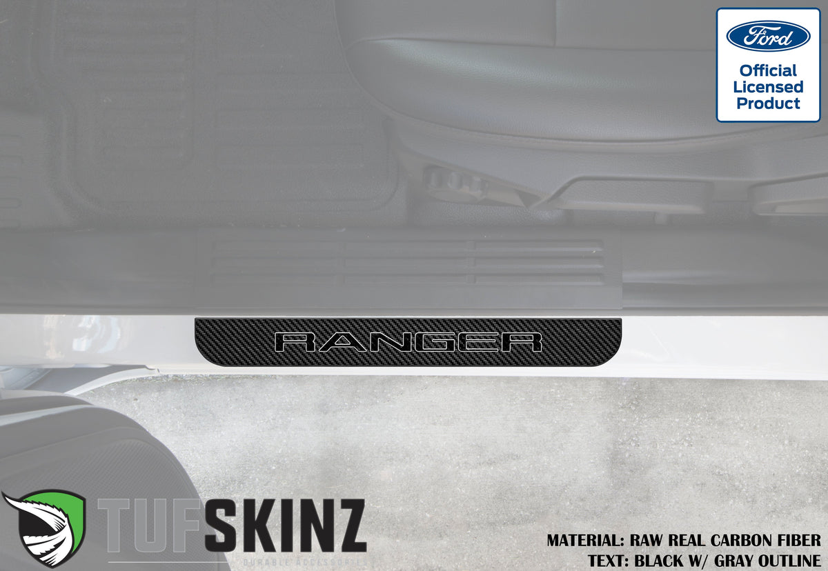 Door Sill Protection Overlays (Domed) 2019-2023 Ford Ranger