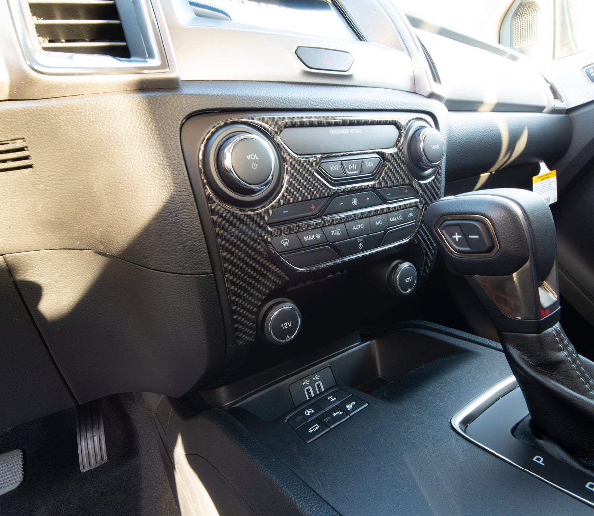 Climate Control Accent Overlay Fits 2019-2023 Ford Ranger