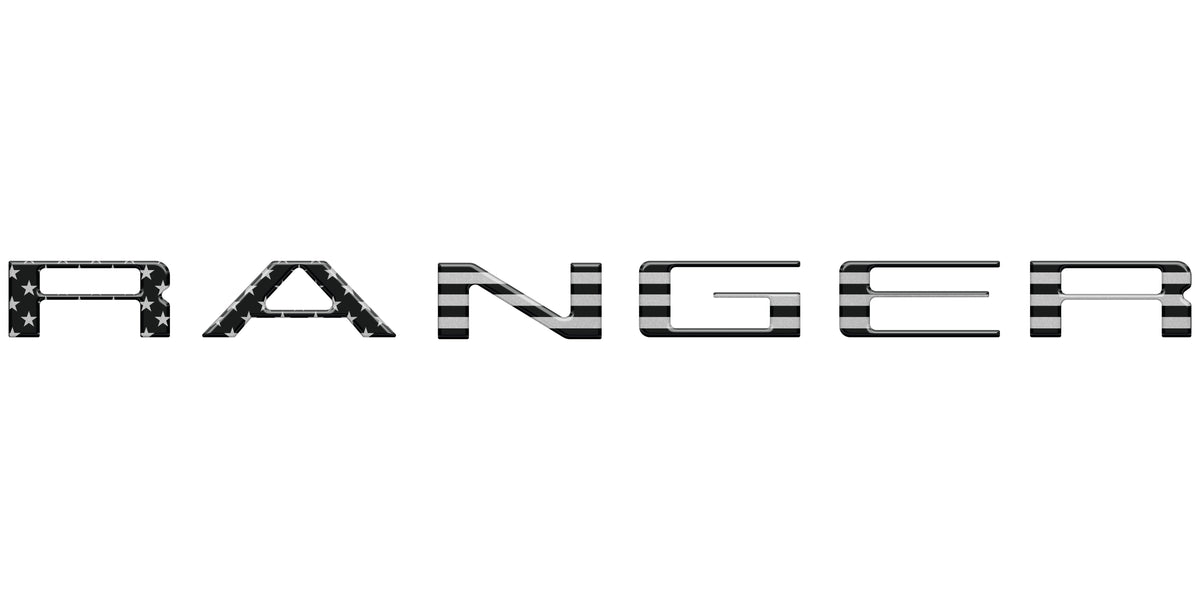 Tailgate Letter Inserts Fits 2024-2027 Ford Ranger
