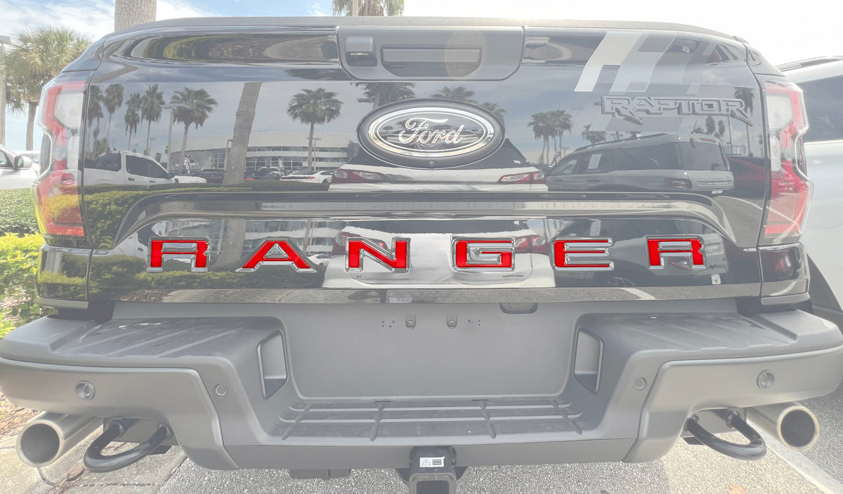 Tailgate Letter Inserts Fits 2024-2027 Ford Ranger