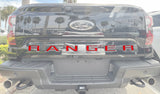 Tailgate Letter Inserts Fits 2024-2027 Ford Ranger