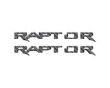Raptor Running Board Emblem Overlays Fits 2024-2027 Ford Ranger Raptor
