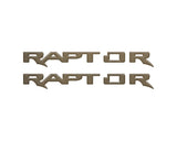 Raptor Running Board Emblem Overlays Fits 2024-2027 Ford Ranger Raptor