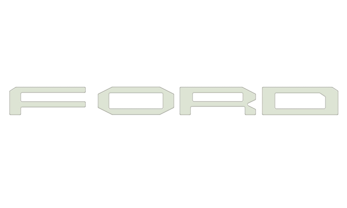 Grille Letter Overlays Fits 2024-2027 Ford Ranger Raptor