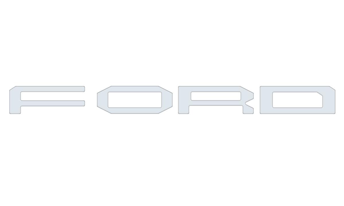 Grille Letter Overlays Fits 2024-2027 Ford Ranger Raptor