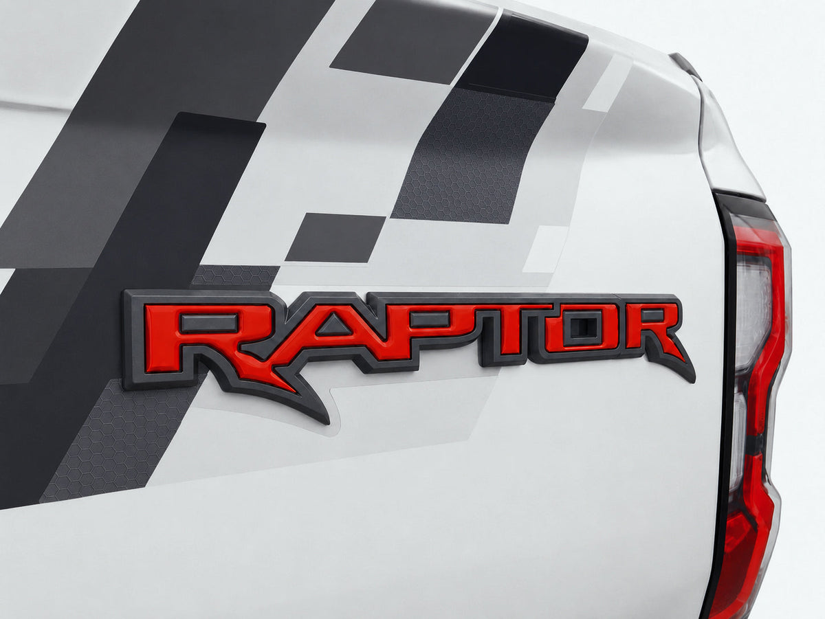 Raptor Tailgate Emblem Inserts Fits 2024-2027 Ford Ranger