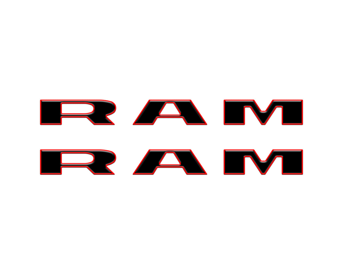 Front Door Emblem Overlays Fits 2025-2027 Ram 1500/2500/3500