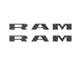 Front Door Emblem Overlays Fits 2025-2027 Ram 1500/2500/3500