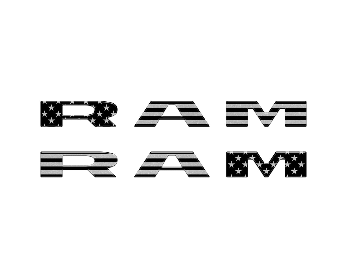 Front Door Emblem Overlays Fits 2025-2027 Ram 1500/2500/3500