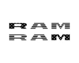 Front Door Emblem Overlays Fits 2025-2027 Ram 1500/2500/3500