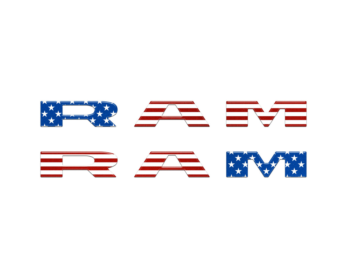 Front Door Emblem Overlays Fits 2025-2027 Ram 1500/2500/3500