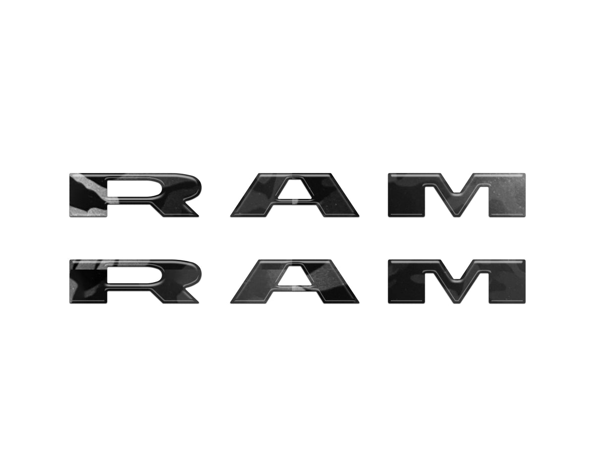 Front Door Emblem Overlays Fits 2025-2027 Ram 1500/2500/3500