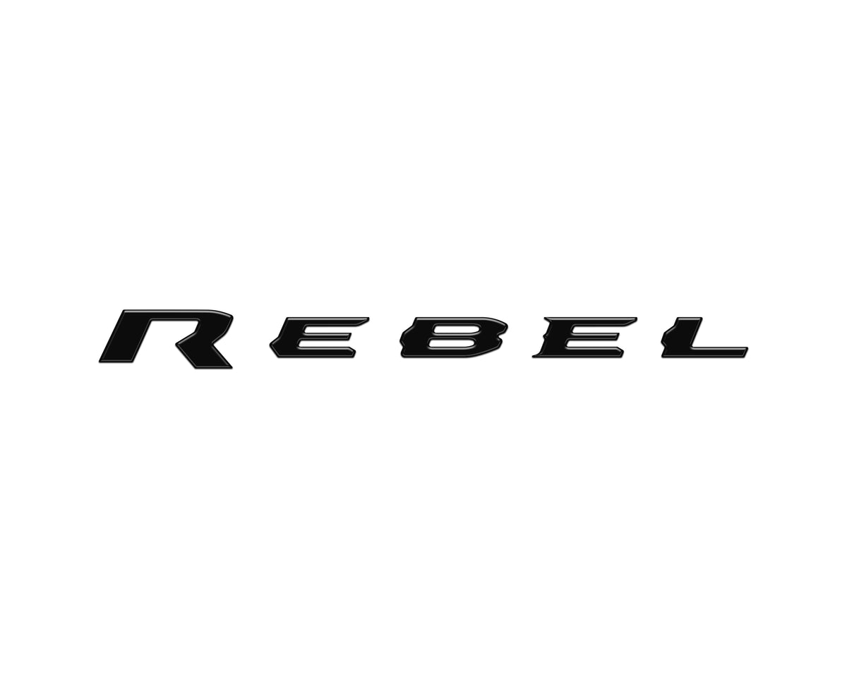 Rebel Tailgate Emblem Letter Inserts Fits 2025-2027 Ram 1500/2500/3500