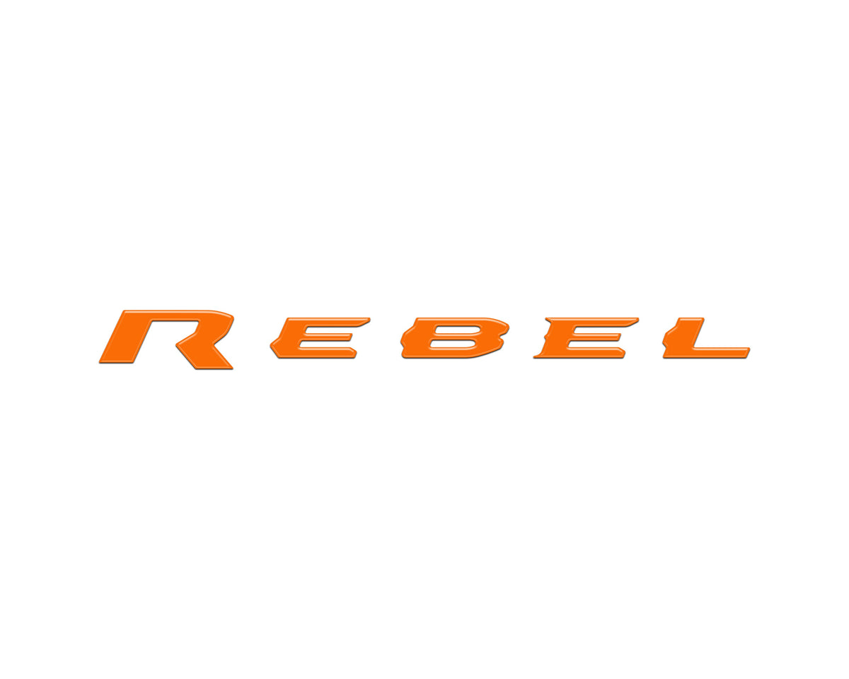 Rebel Tailgate Emblem Letter Inserts Fits 2025-2027 Ram 1500/2500/3500