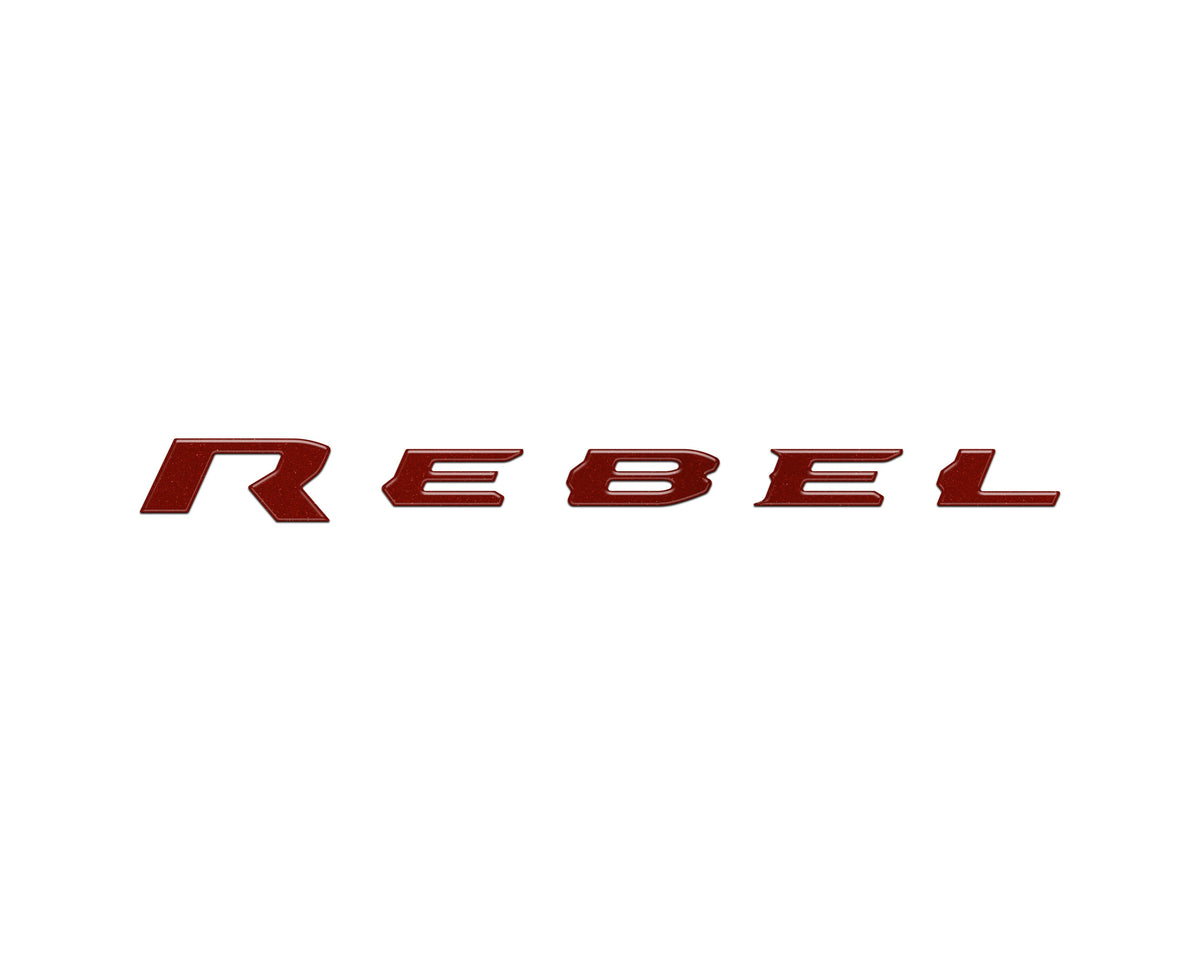 Rebel Tailgate Emblem Letter Inserts Fits 2025-2027 Ram 1500/2500/3500