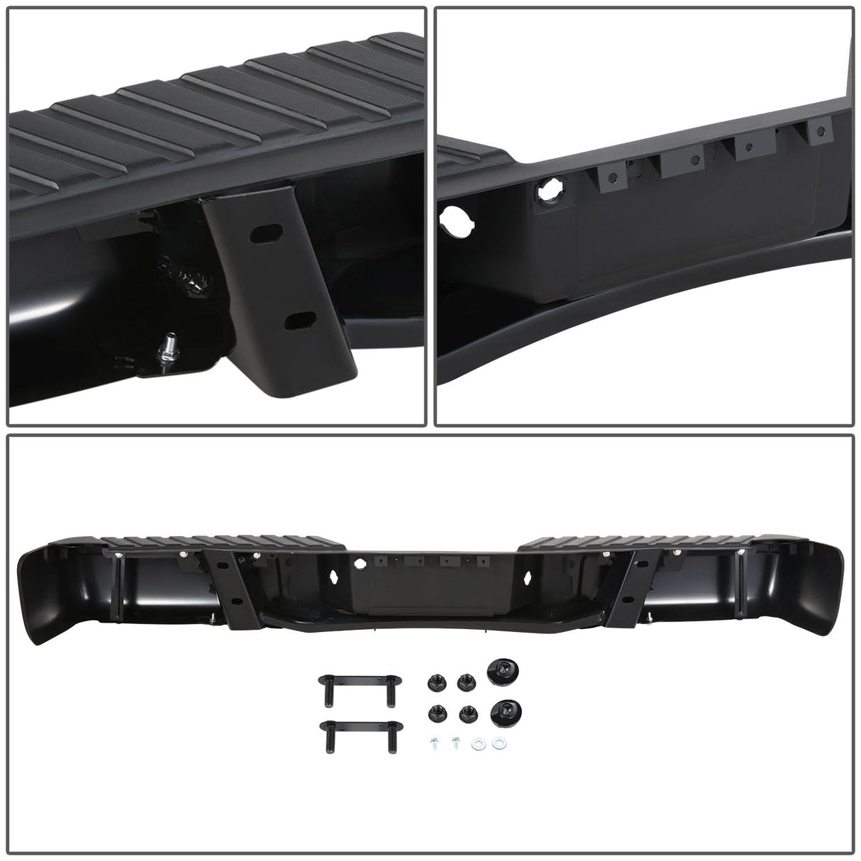 09-14 Ford F-150 Rear Bumper - Fleetside Models Black