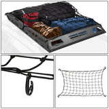Universal 55x41 Roof Cargo Basket - Black Steel Construction