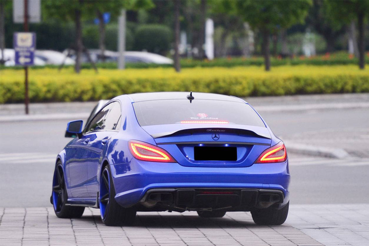 2011-2015 Mercedes Benz CLS350 CLS63 AMG W218 RT Style Rear Diffuser