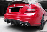 2012-2014 Mercedes Benz W204 C Class C63 AMG Carbon Fiber Rear Lip Diffuser